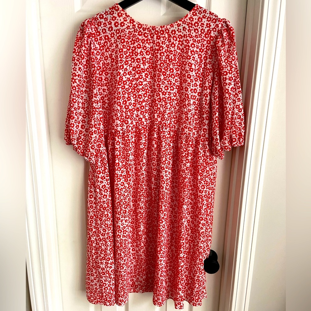 ASOS Maternity puff sleeved dress